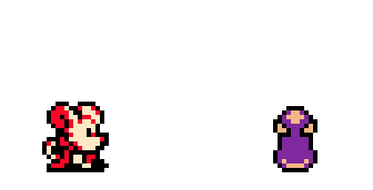 Mina using the Nightstar whip animation sprite